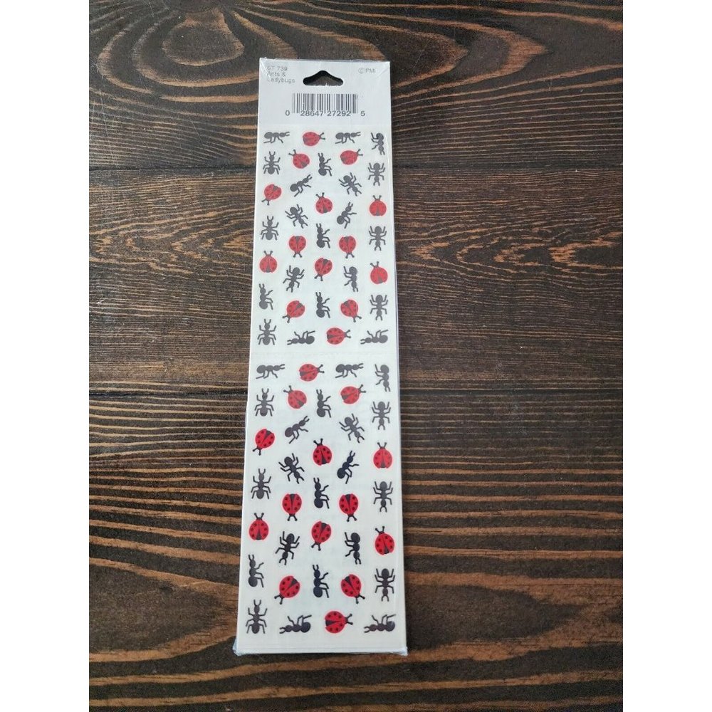 New Vintage FMI Frances Meyer SEALED - Garden Insects Ants Ladybugs Picnic #16 - Picture 2 of 2